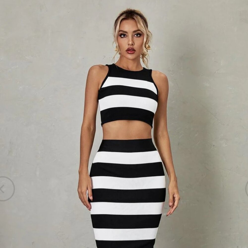 Addams Stripe Bandage Set